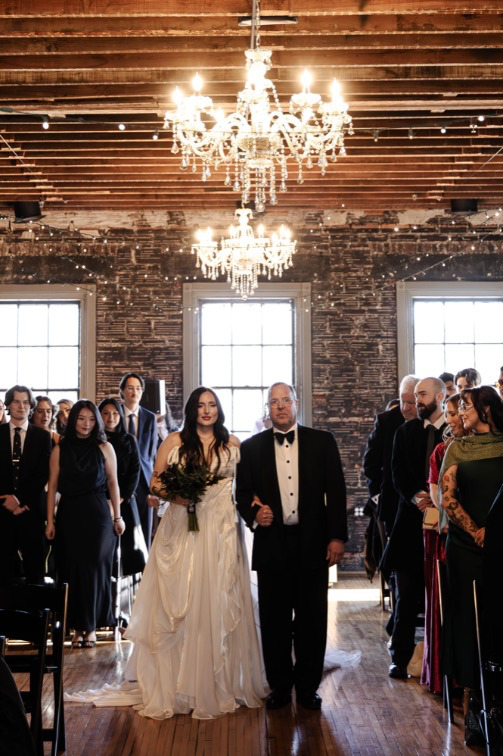 North georgia wedding venues NHP walking down aisle