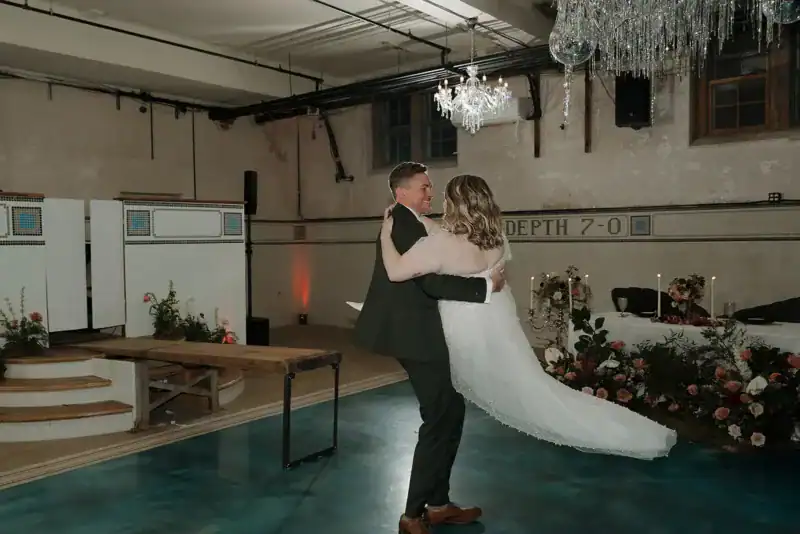 New Holland Parlor Gainesville GA Wedding Venue romantic dance spin result